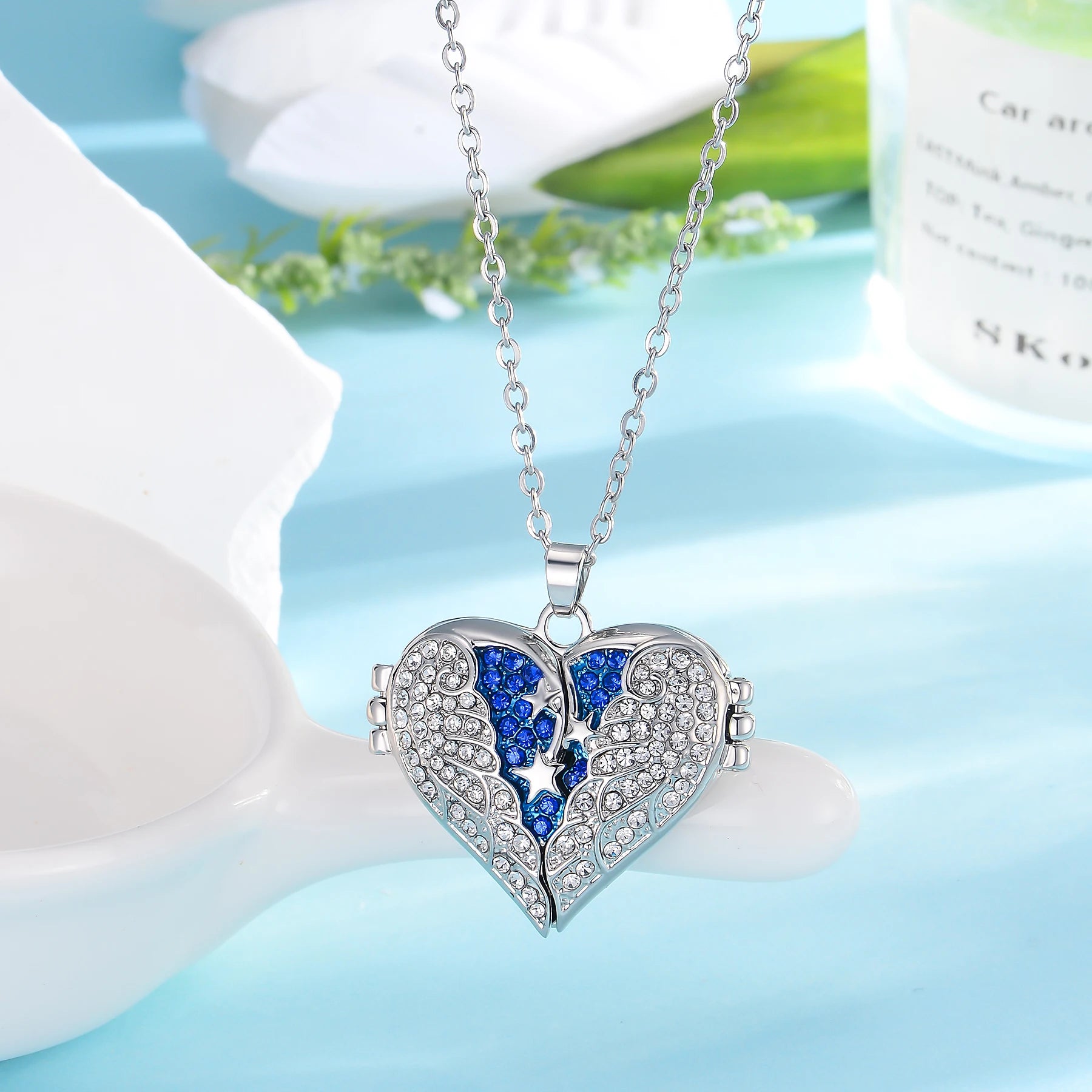 A Piece of My Heart Lives in Heaven Urn Necklace