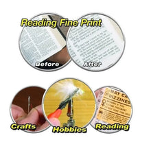 160% Magnification Magnifier Portable Helping Hand Glasses