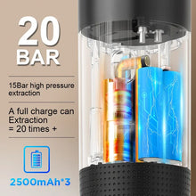 Wireless Electric Portable Espresso Coffee Machine for Car & Home Camping