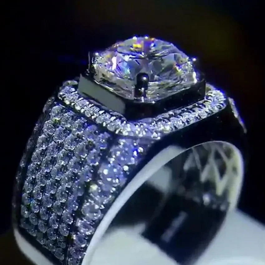 925 Sterling Silver 2ct Simulated Diamond Ring
