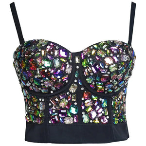 Rhinestone Sequined Cami Top