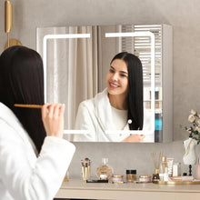 Bathroom Medicine Cabinet with Mirrors and Led Lights