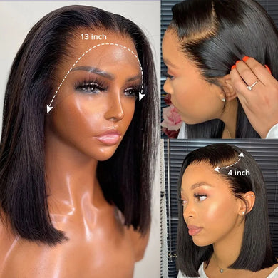 Short Straight Glueless Wig