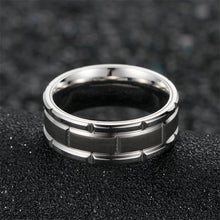 8mm Stainless Steel Solid Titanium Ring