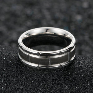 8mm Stainless Steel Solid Titanium Ring