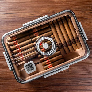 Portable Sealed Cigar Box Humidor