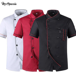 Short Sleeve Restaurant Chef Kitchen Work Uniform