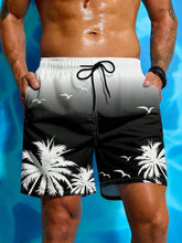Printed Drawstring Fashion Swim Trunks