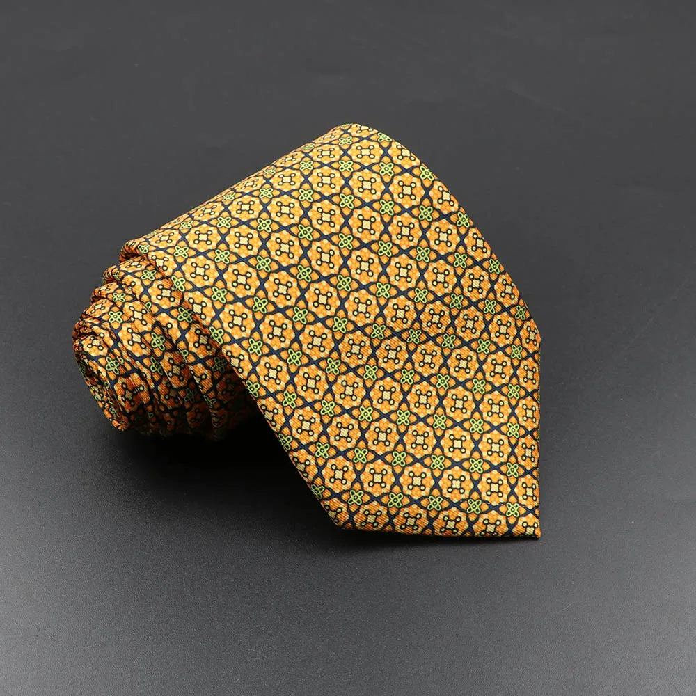 Silk 7.5cm Soft Colorful Novelty Necktie
