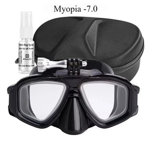 Tempered Lends Diving Mask with GoPro Mount
