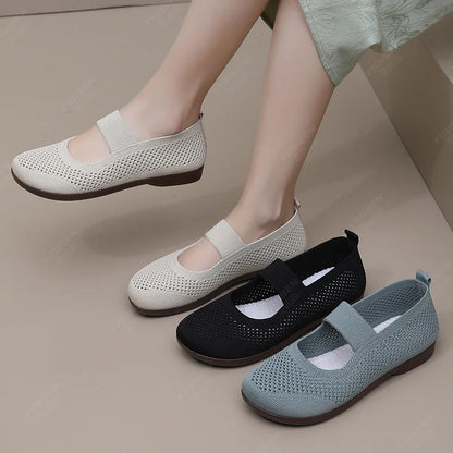 Lightweight Soft Bottom Flat Soled Slip-on Shoes