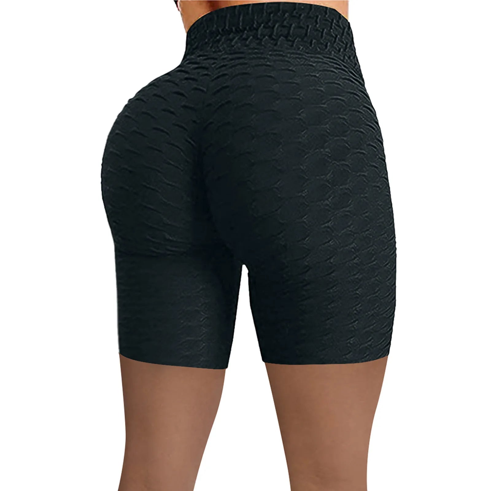 Slim Fit Squat Proof High Waist Fitness Shorts