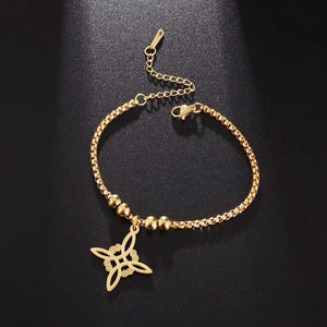 Witch Knot Cuff Stainless Steel Bracelet