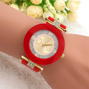 TOP DQG Silicone Band Quartz Wrist Watch
