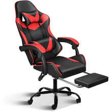 Ergonomic Gaming Chair with Backrest and Footrest