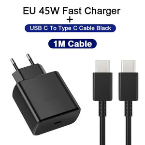 45W PD Super Fast Charger USB C Charger for Samsung Galaxy