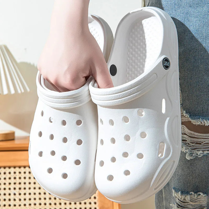 Holed Heel Strapped Garden Sandalssand