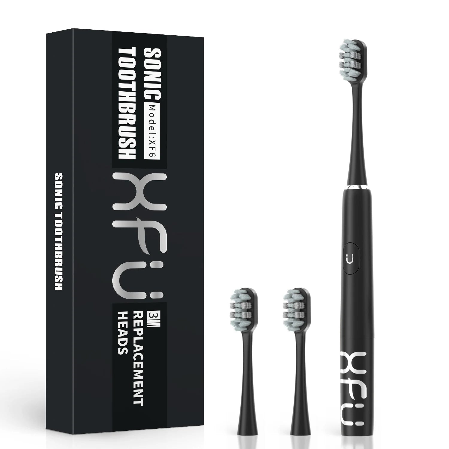 SEAGO Electric Sonic Toothbrush with 3 Replacement Brush Heads