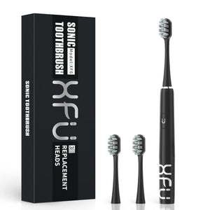 SEAGO Electric Sonic Toothbrush with 3 Replacement Brush Heads