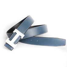 Designer Pin Buckle Genuine Leather H Belt