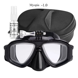 Tempered Lends Diving Mask with GoPro Mount