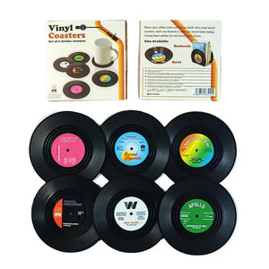 Retro Vinyl Record Coasters