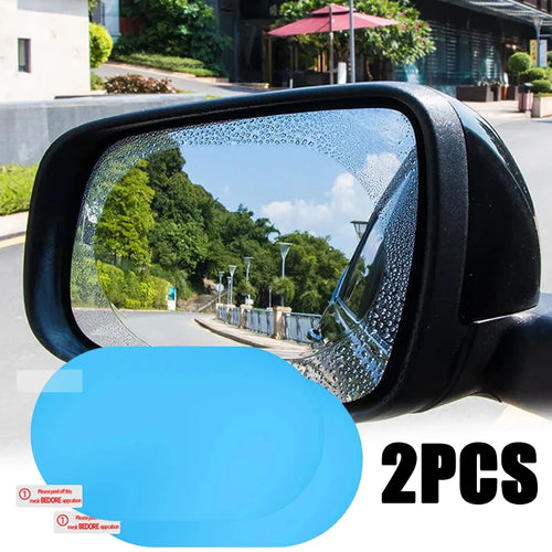 2Pcs Car Rain Rearview Mirror Waterproof Anti-fog Protector Film