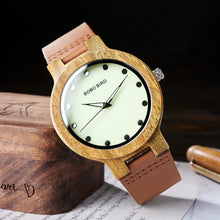 BOBO BIRD Bamboo Japanese Quartz Movement Wristwatch