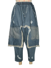 CM.YAYA Ripped Out Hole Denim Pants