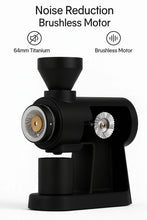 CAFOVO 64P Electric Variable Speed Coffee Grinder 64mm Flat Burr 600-1500 RPM Adjustable Anti-Static Coffee Grinding