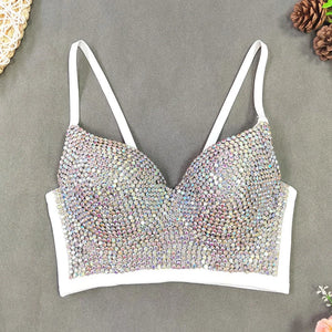 Rhinestone Sequined Cami Top