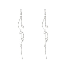 Long Crystal Tassel Earrings For Women