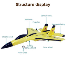SU35 2.4G Remote Control Flying Model Glider Airplane With LED Lights