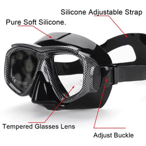 Myopia Diving Mask Snorkel Set with Anti Fog Spray