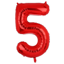 32inch Rainbow Gradient Number Foil Balloons