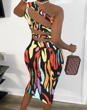 Cut Out Lace-Up Sleeveless Dress