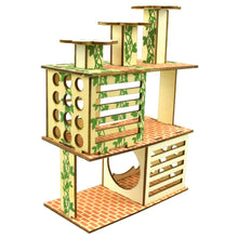 Wooden Villa House Climbing Small Animal House