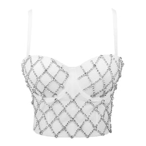 Rhinestone Sequined Cami Top