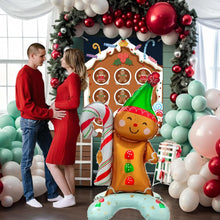 2pcs Base Wearing Gingerbread Man Aluminum Film Balloons