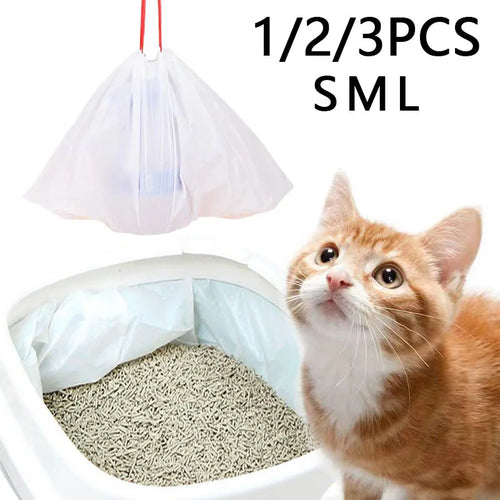 Disposable Cat Litter Disposable Pet Waste Bag with Drawstring