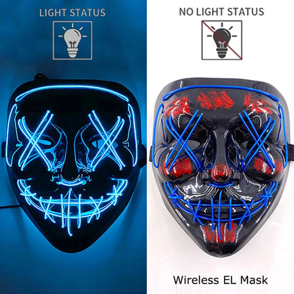 The Purge Horror Wireless LED Glow Mask