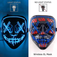 The Purge Horror Wireless LED Glow Mask