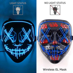 The Purge Horror Wireless LED Glow Mask