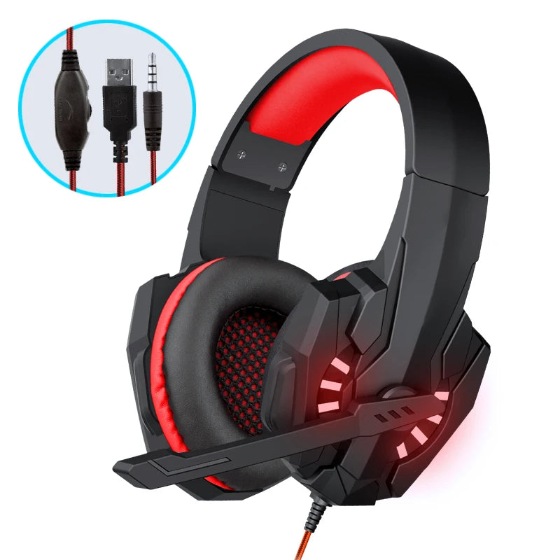 SW-G830 Gaming HiFi Stereo Sound Wired RGB Headset with Mic Breathing Lights