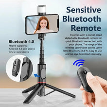 Portable Wireless Bluetooth Phone Telescopic Selfie Stick Tripod With Fill Light