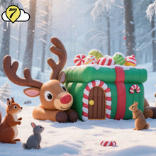 10FT Giant Christmas inflatable Santa Claus with Rocket
