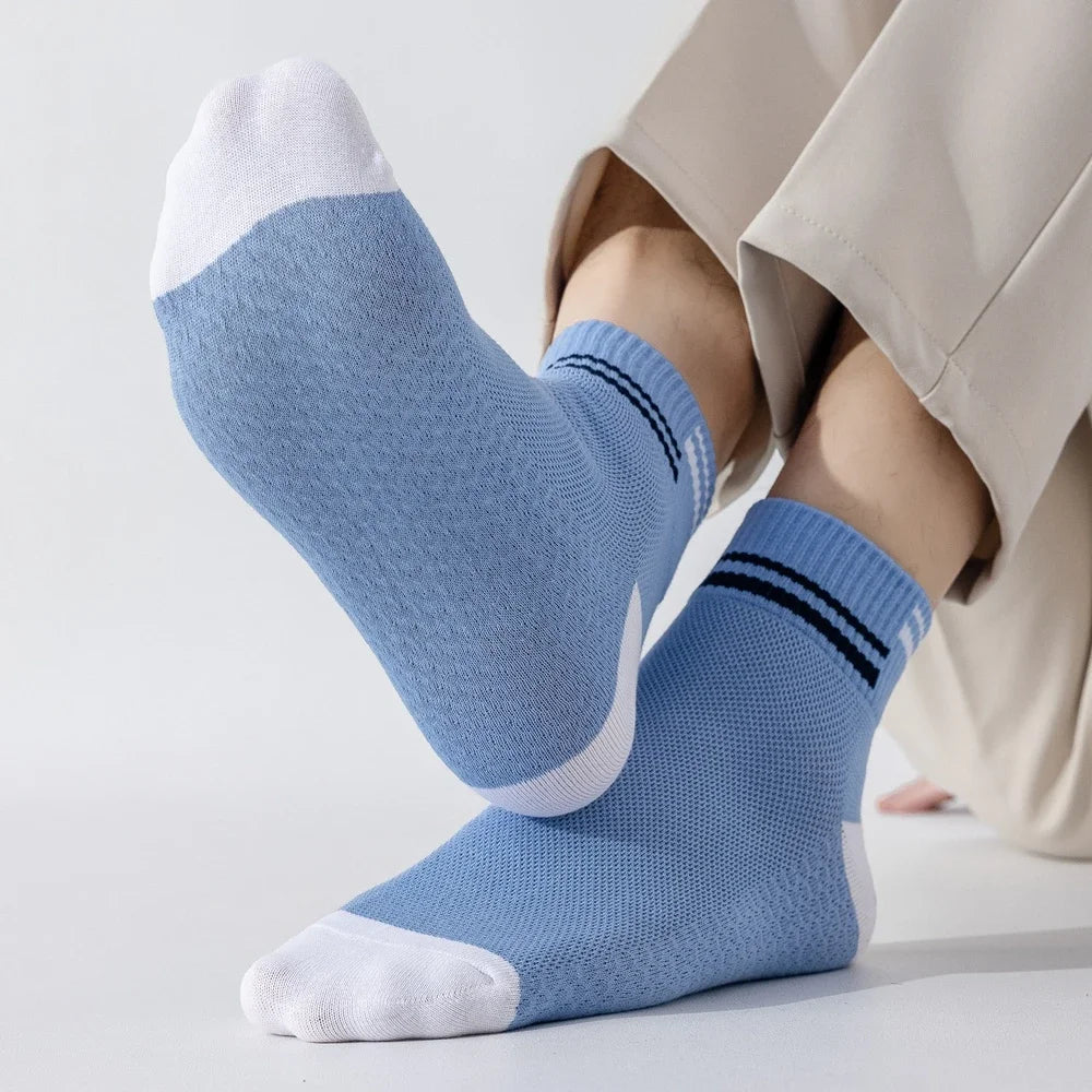 6 Pairs  Cotton Middle Thin Socks