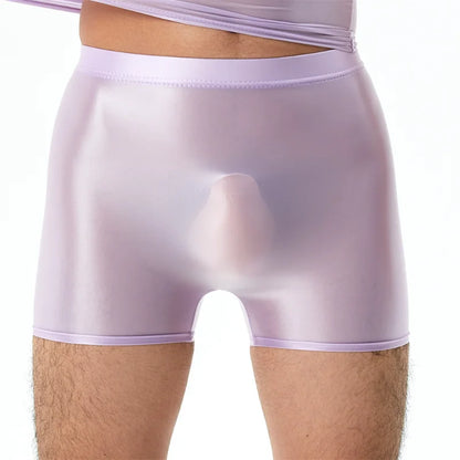 Shiny Glossy Transparent Ultra-thin Boxer Briefs