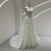 Romantic Strapless See-Through Wedding Dress