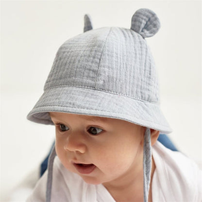 Solid Color Soft Baby Bucket Hat